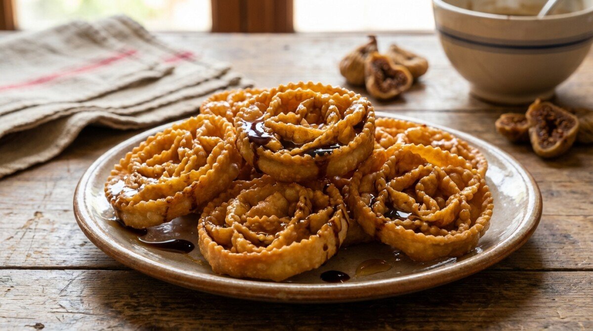 scopri le cartellate pugliesi, un dolce tradizionale avvolto nel miele e vincotto, perfetto per deliziare il palato al primo assaggio.