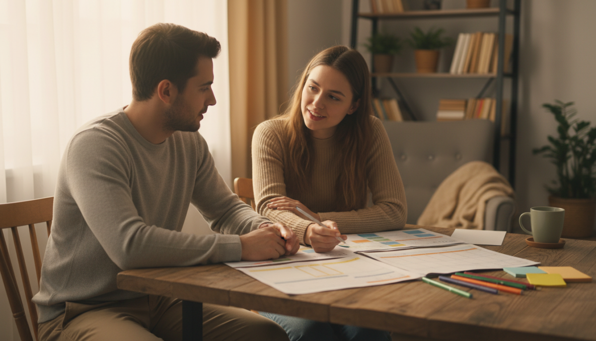 scopri strumenti essenziali per coppie con autostima bassa e un piano settimanale efficace che trasforma la relazione, rafforzando fiducia e intimità.
