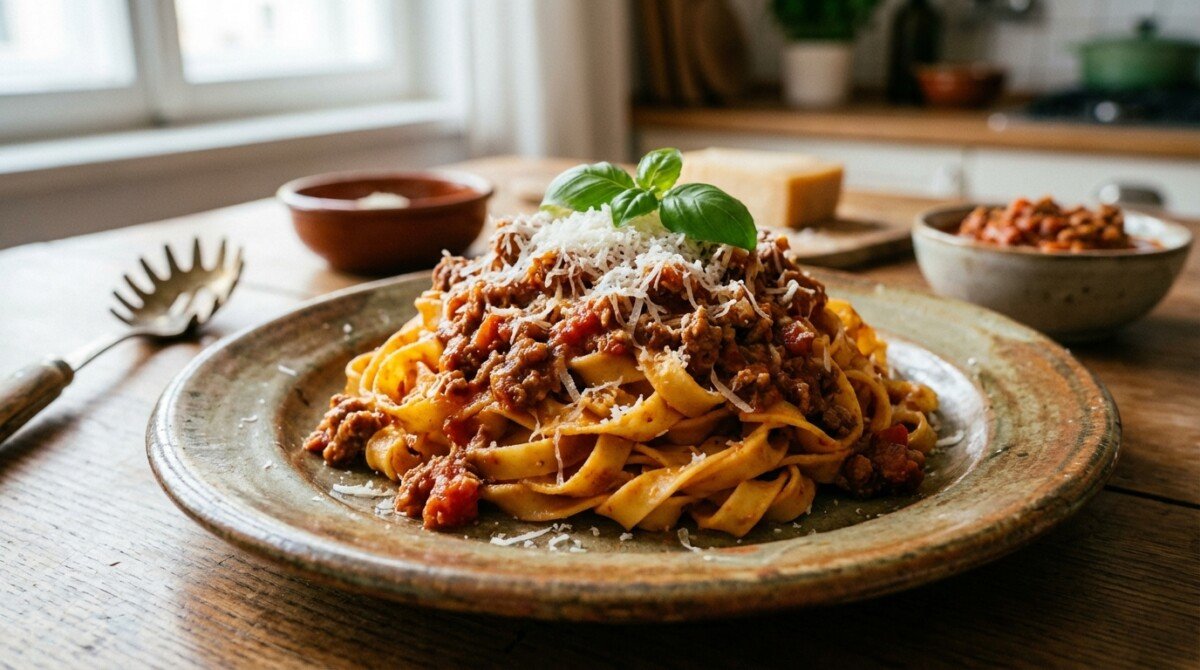 scopri il segreto delle tagliatelle al ragù bolognese, un piatto tradizionale irresistibile che conquista il palato di tutti con il suo sapore autentico e avvolgente.