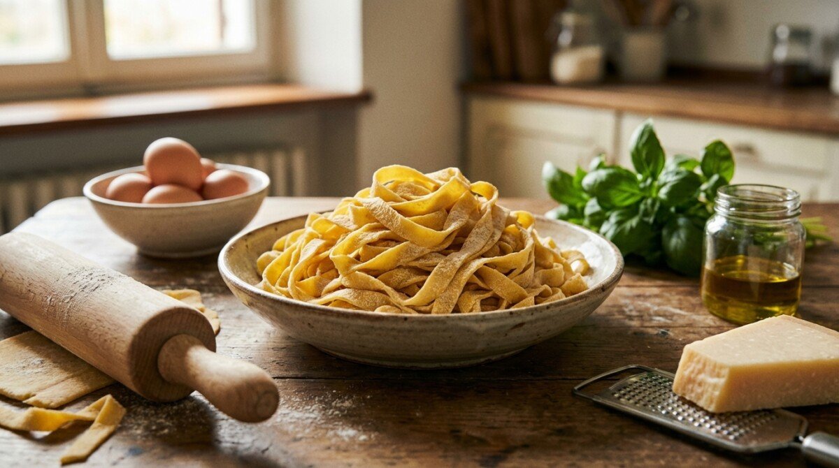 scopri la ricetta perfetta per le tagliatelle fresche fatte in casa, il segreto per una pasta autentica e irresistibile che conquisterà il palato di tutta la famiglia.