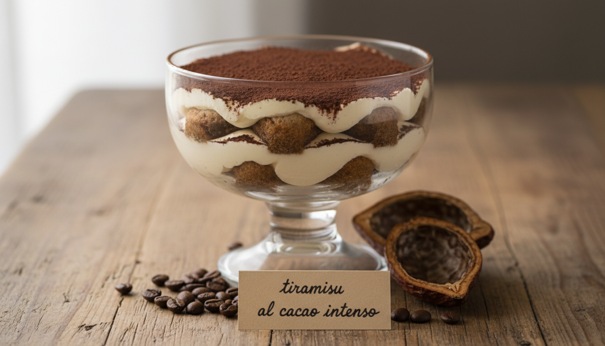 scopri la ricetta perfetta del tiramisù al cacao intenso, un dessert irresistibile dal sapore ricco e cremoso, ideale per stupire i tuoi ospiti.