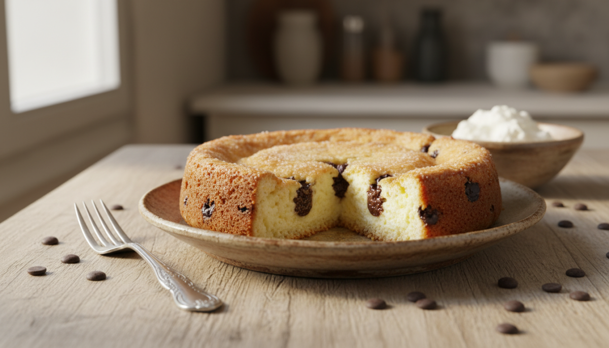 scopri la ricetta semplice e gustosa della torta con ricotta e gocce di cioccolato, un dolce soffice e delizioso perfetto per ogni occasione.