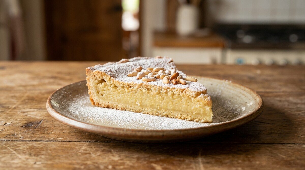 scopri la ricetta segreta della torta della nonna crema e pinoli, un dessert irresistibile che conquisterà tutti con il suo gusto tradizionale e la sua dolcezza delicata.