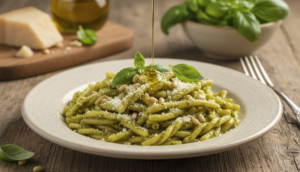 scopri il segreto autentico del pesto alla genovese originale per un sapore irresistibile, preparato con ingredienti freschi e tradizionali per un gusto unico e genuino.