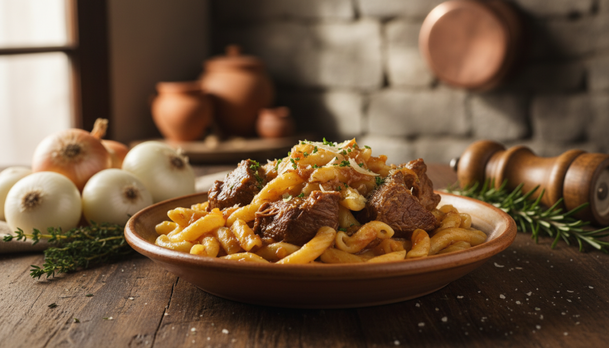 scopri l'origine autentica e i segreti tradizionali della genovese napoletana, il piatto tipico napoletano che conquista tutti con il suo sapore unico e genuino.