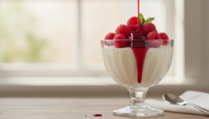 scopri la ricetta facile e veloce della panna cotta ai lamponi, un dessert fresco e gustoso perfetto per ogni occasione e per tutti i palati.