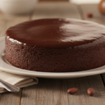 Torta al cioccolato fondente semplice per un dessert veloce e goloso