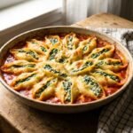 Da quando servo questi conchiglioni ripieni di ricotta e spinaci gratinati a 190°C per 20 minuti, nessuno sente più che ci sono gli spinaci e tutti chiedono il bis