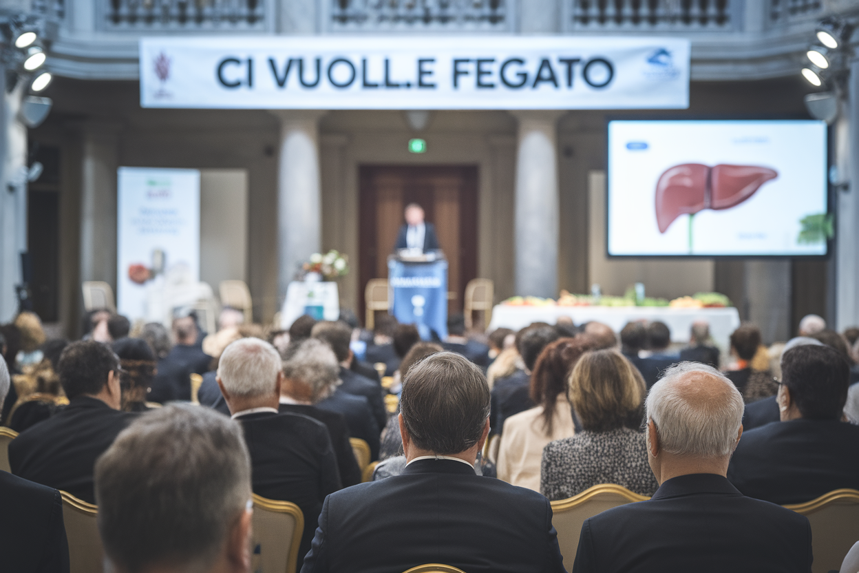 Sala conferenze con platea e palco in un edificio storico
