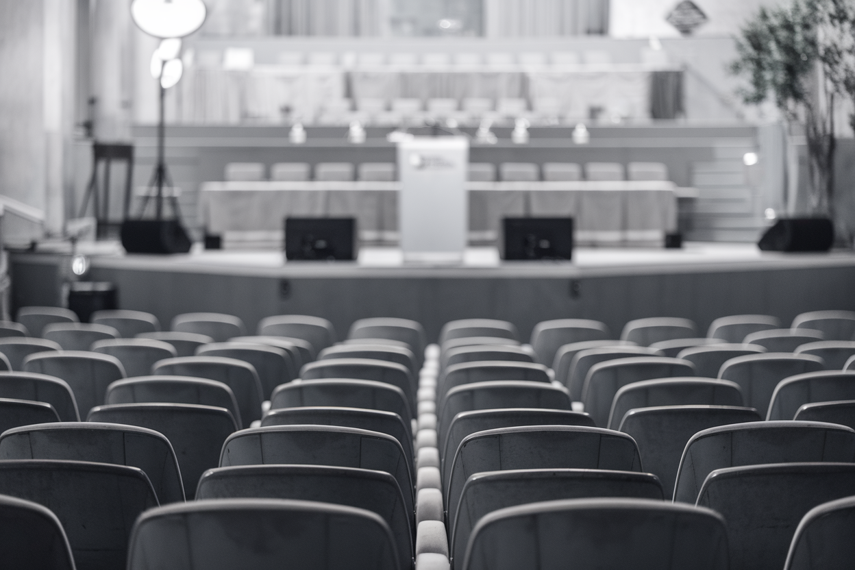 Sala conferenze dell'Auditorium del Ministero della Salute a Roma