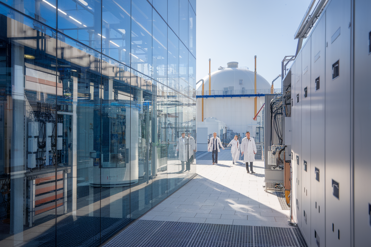 Campus di ricerca con data center e struttura per idrogeno rinnovabile
