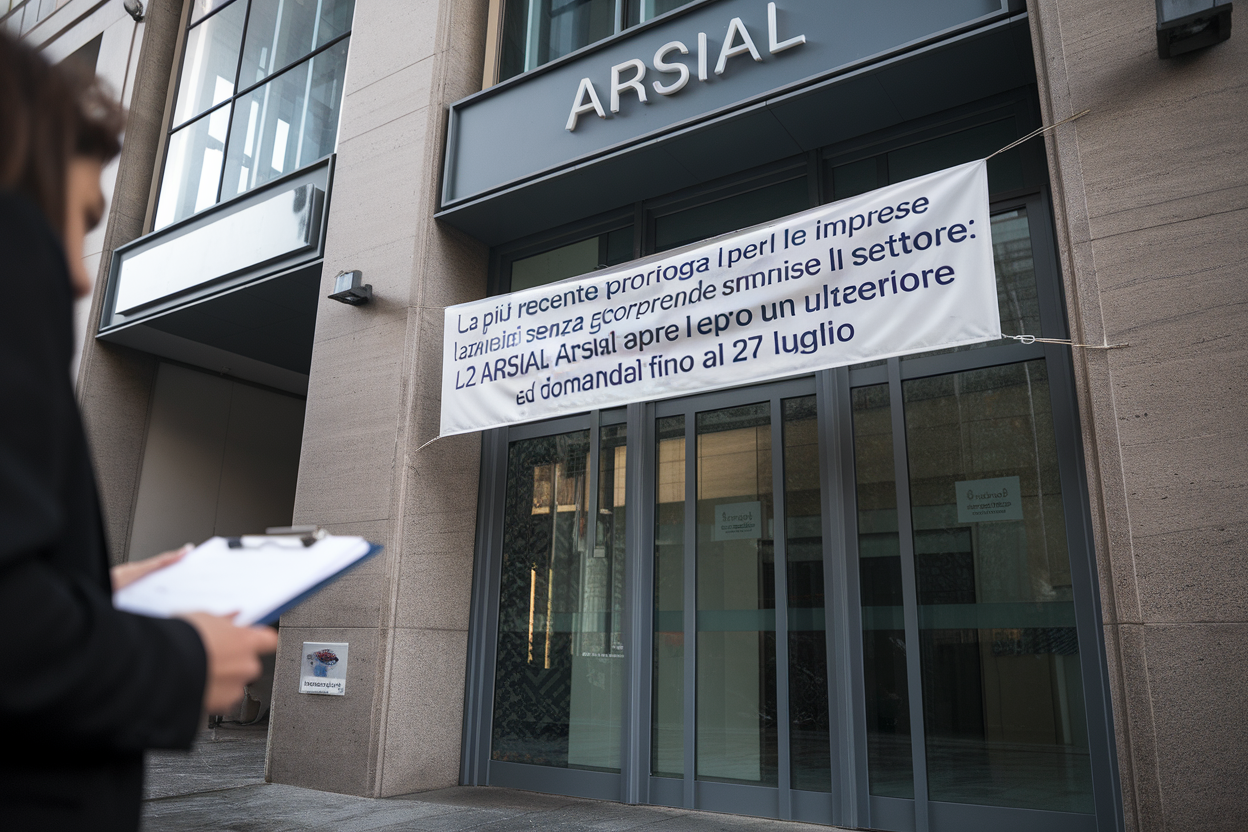 Immagine illustrativa: ARSIAL proroga al 27 luglio 2026 le domande gratuite per le imprese